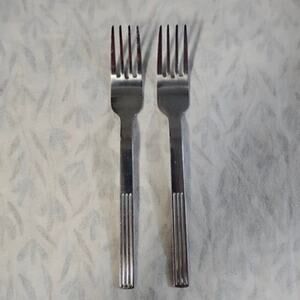 2 IKEA Justera Salad Forks 6 1/2" 22185 Stainless Steel